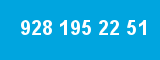 928 195 22 51 928 195 22 51